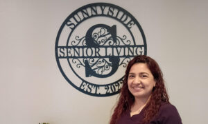 Alma Posada featured in Staff Spotlight at Sunnyside Senior Living in Turlock, recognized for her compassionate dedication to residents.