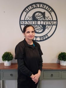 Employee of the Month at Sunnyside Senior Living in Turlock, CA recognized for dedication, compassion, and excellent resident care.